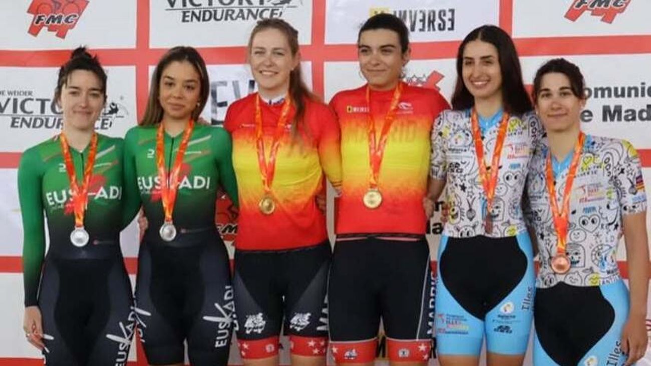 Los pistards madrileños se hacen con 2 oros y 2 platas en el Campeonato de España de Ómnium y Madison