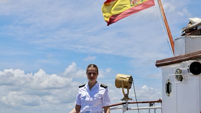 La princesa Leonor llega a Salvador de Bahía, Brasil,  con el Juan Sebastián Elcano