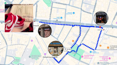 El trepidante recorrido de una banda de ladrones por el corazón de Madrid que acabó con detención