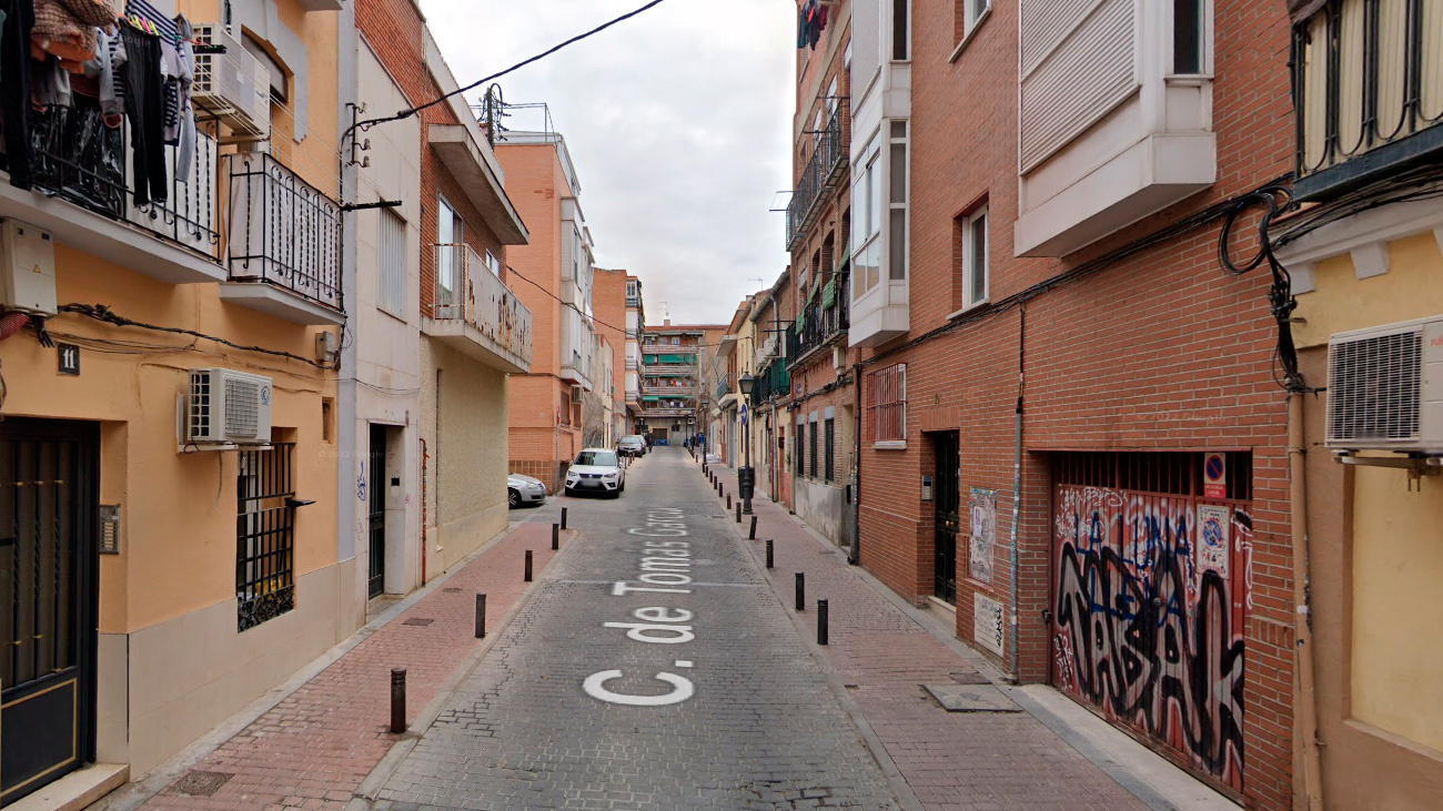 Calle Tomás García, en Puente de Vallecas