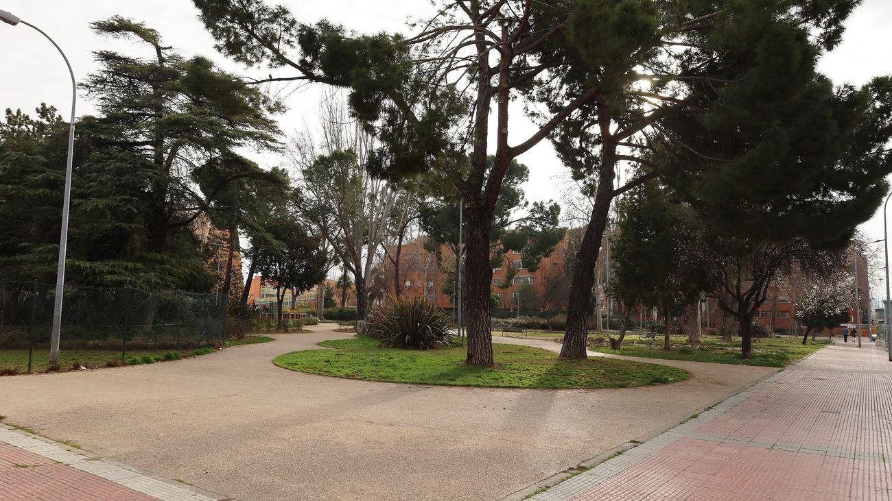 Zona verde del Distrito II de Alcalá nombrado ahora Parque de Catalina de Aragón
