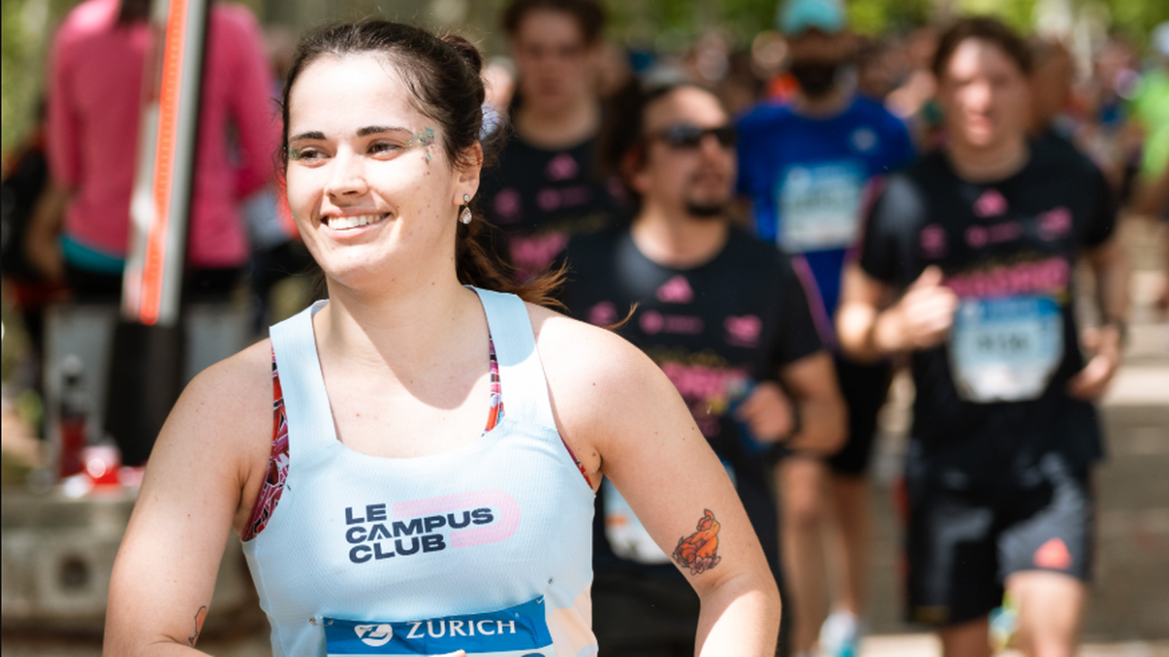 Corredora en el Maratón de Madrid