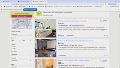 Alquilar una habitación en Madrid supera los 600 euros en siete distritos