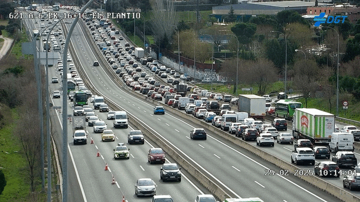 Accidente en la A-6 / DGT