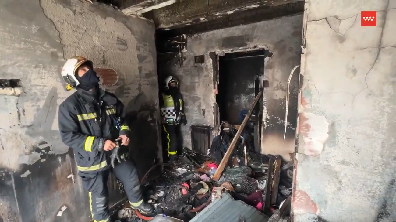 Dos intoxicados en un incendio de vivienda en Valdemoro