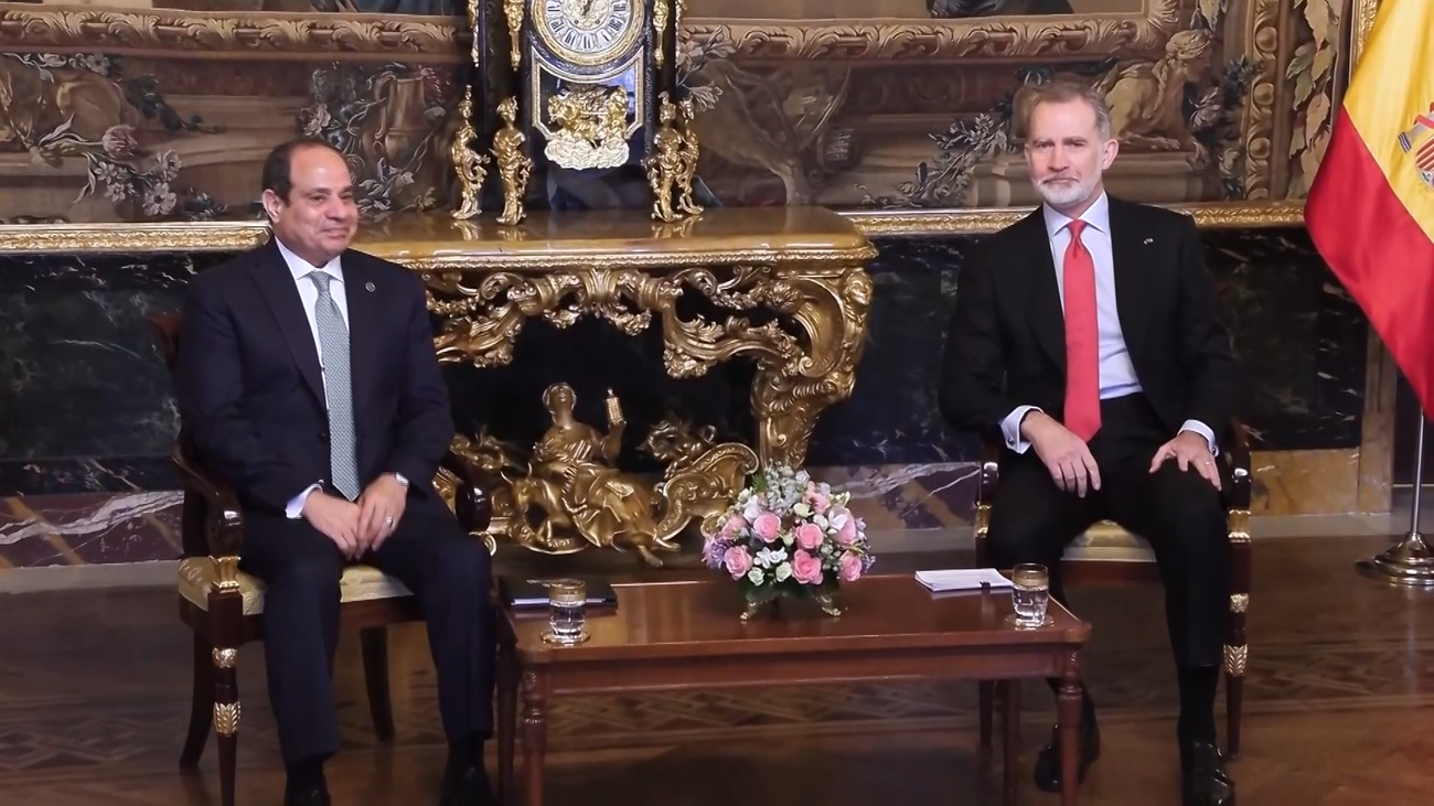 Los Reyes ofrecen un almuerzo en honor del presidente de Egipto, Abdel Fattah Al-Sisi