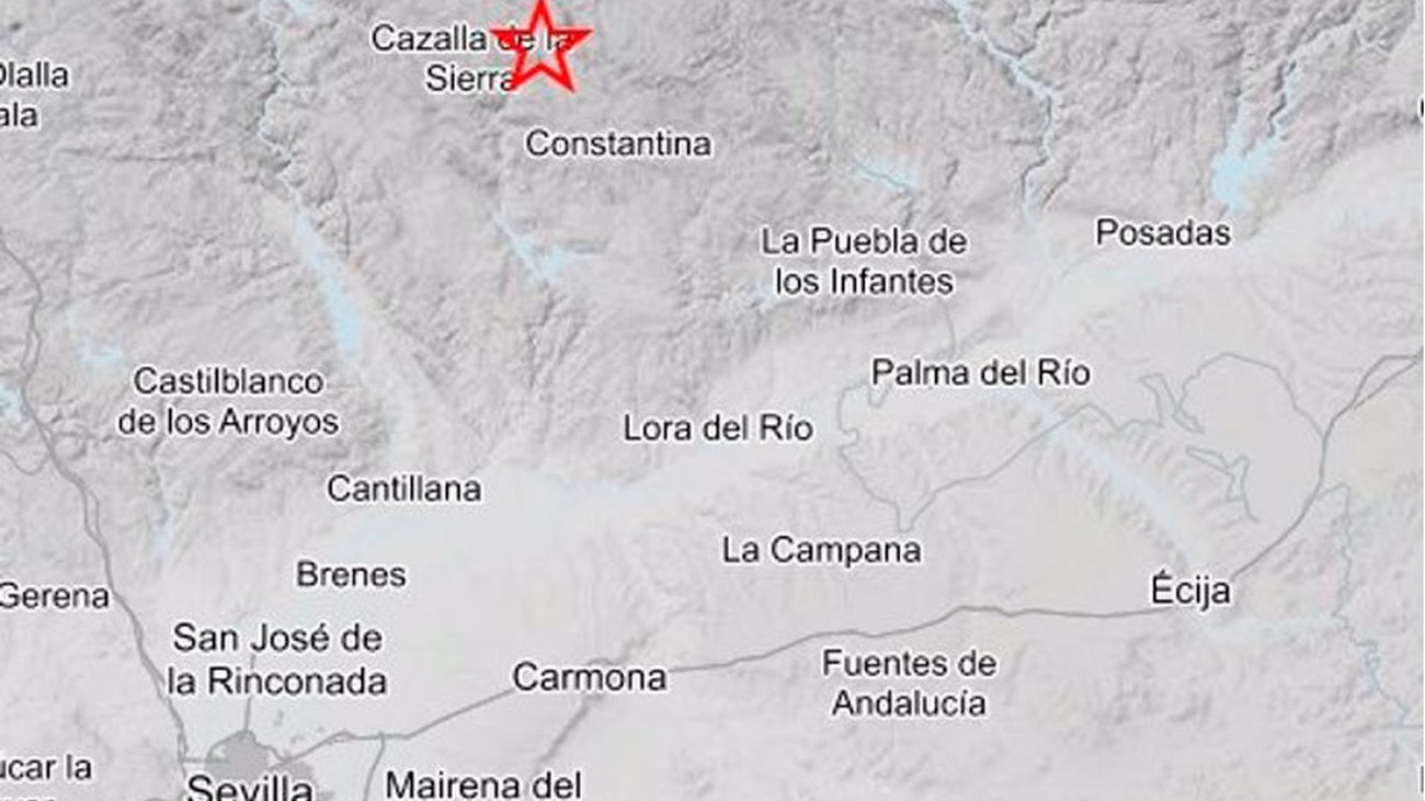 Un terremoto de 4,1 en la sierra de Sevilla se deja sentir en varios puntos de Andalucía y Extremadura