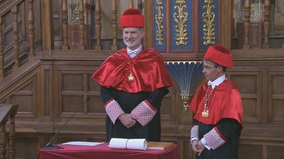 El rey Felipe VI es investido doctor honoris causa por la Universidad de Alcalá de Henares