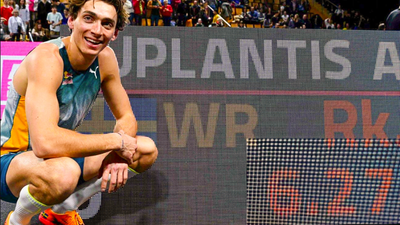 Duplantis vuelve a mejorar el récord del mundo de pértiga con un salto de 6,27 metros