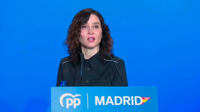 Ayuso llama a poner "pie en pared" a Sánchez: "Ha llegado el momento de reiniciar nuestra gran nación"