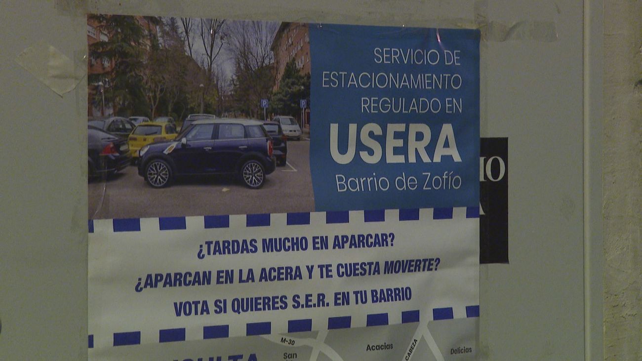 Usera comienza a votar este lunes si implanta la zona SER en el barrio de Zofío