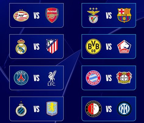 Eliminatorias de octavos de final de la Champions / UEFA