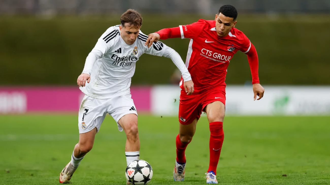 Real Madrid juvenil ante el AZ Alkmaar