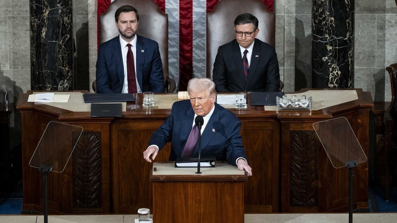 Trump convierte su primer discurso en el Congreso en un show: “Solo estamos empezando”