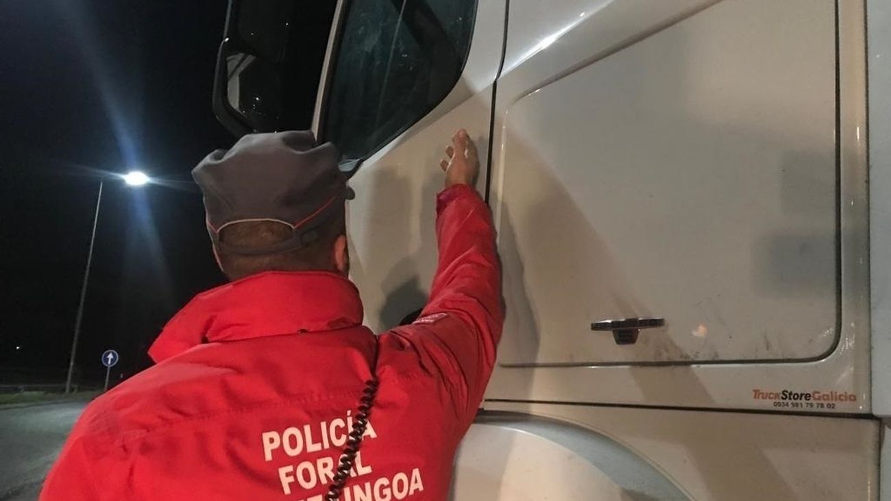 Un agente de la Policía Foral Navarra