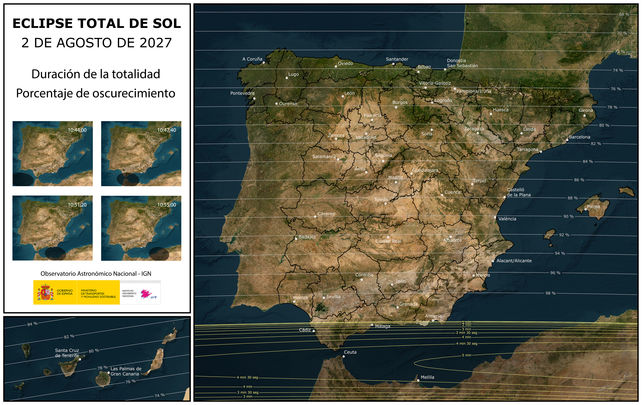 Eclipse 2 de agosto 2027 / IGN