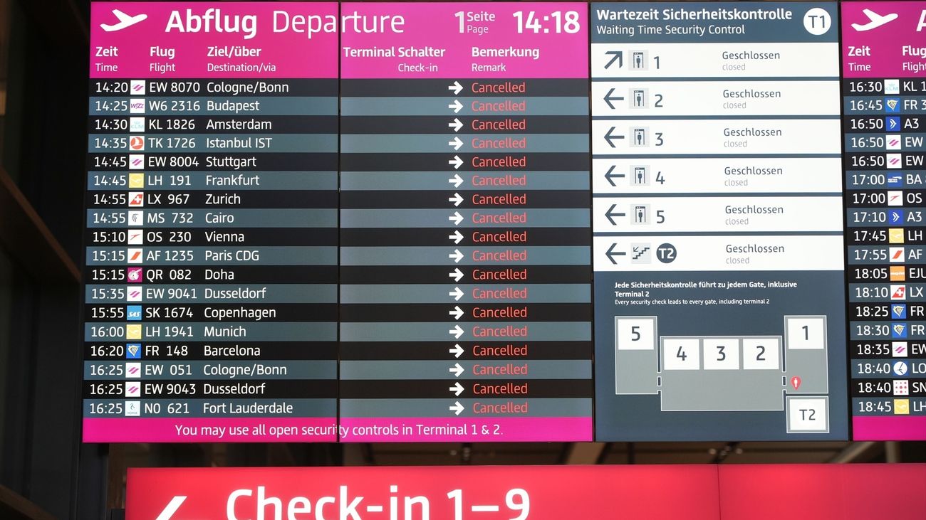Huelga aeropuertos Alemania