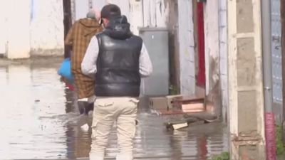 Las Sabinas, sin agua y sin luz,  tras desbordarse el río Guadarrama