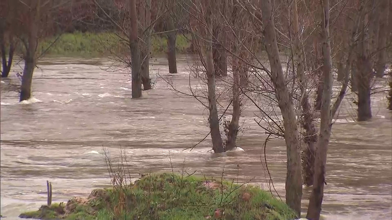 Aldea del Fresno sigue con temor la crecida del Alberche