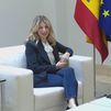 Yolanda Díaz y Pedro Sánchez durante su reunión