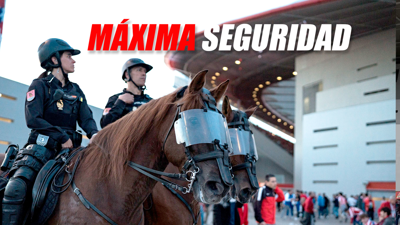 El Metropolitano se blinda para el derbi madrileño