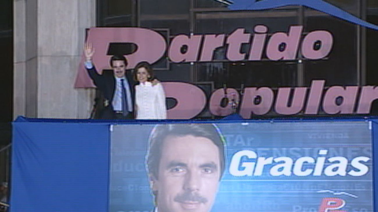 Se cumplen 25 años de la mayoría absoluta de Aznar