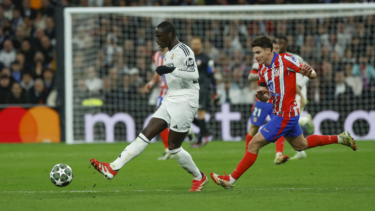 Mendy ante el Atlético de Madrid