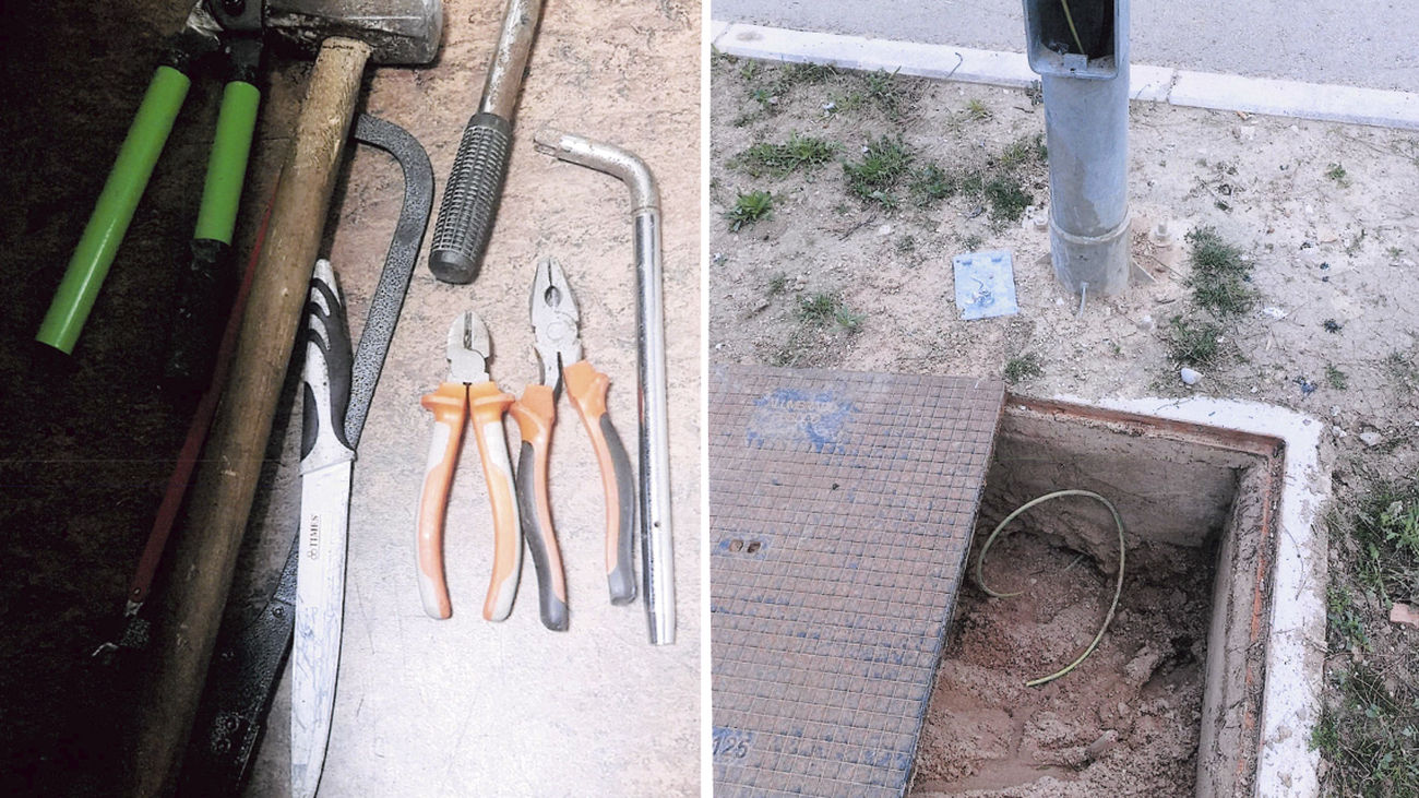 Dos detenidos por robar cables del alumbrado público en Torrejón de Ardoz