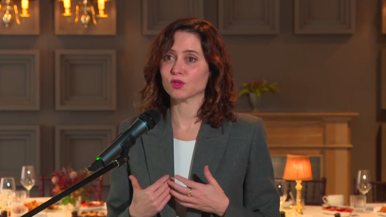 Ayuso pone en valor la imagen de Madrid en Londres: "Somos la región con los impuestos más bajos"