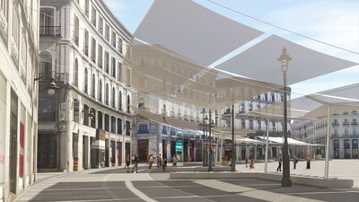 Madrid tendrá toldos gigantes en la Puerta del Sol de mayo a octubre para combatir el calor