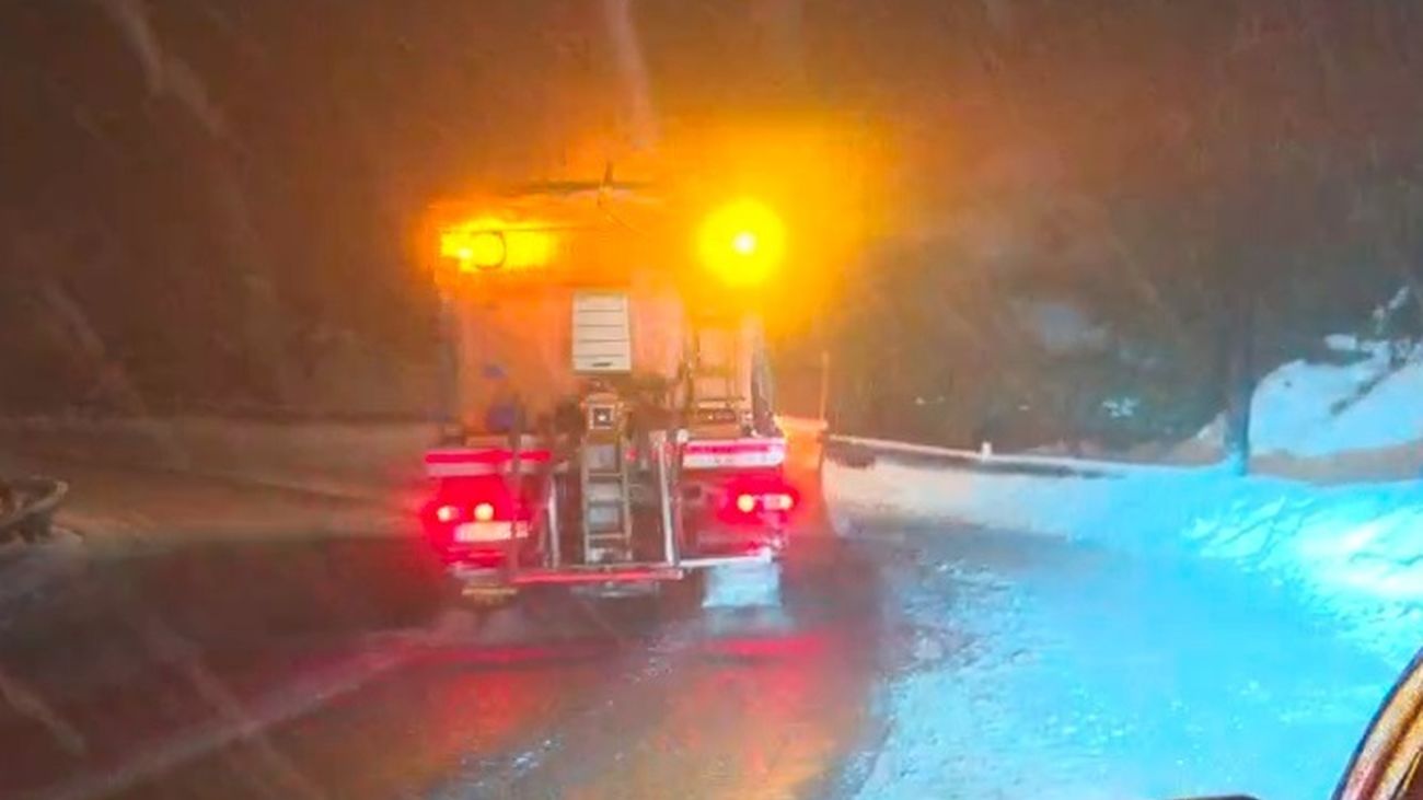 Alerta en la sierra de Madrid por fuertes lluvias hasta las 8 de la tarde