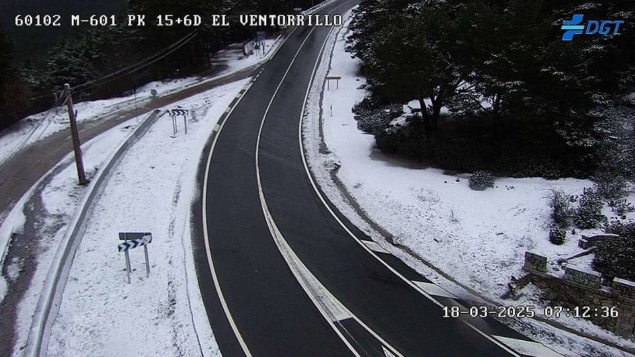 Uso obligatorio de cadenas en Navacerrada y Cotos por la nieve
