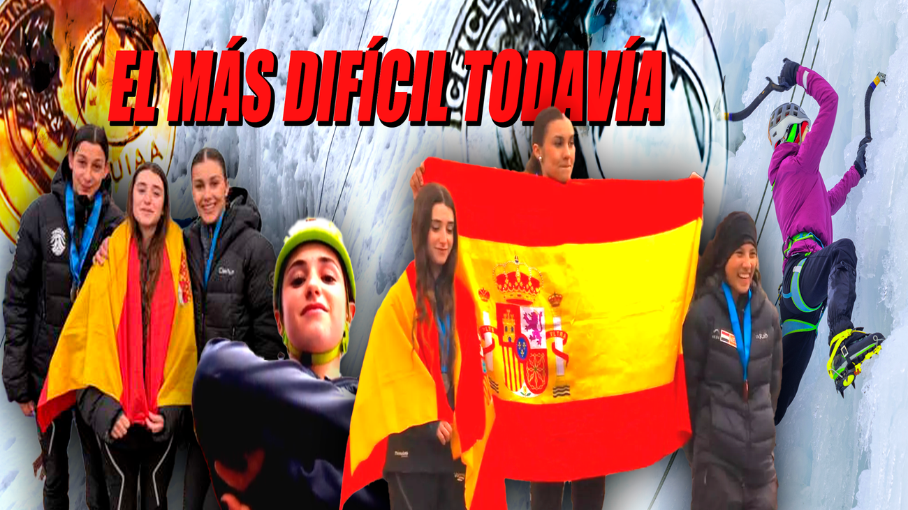 Dos madrileñas conquistan la escalada en hielo