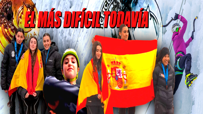 Dos madrileñas conquistan la escalada en hielo