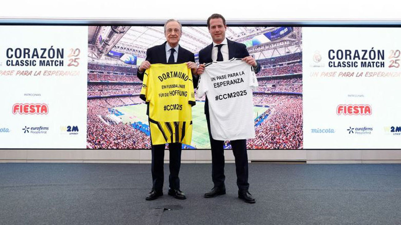 Las leyendas de Real Madrid y Dortmund se enfrentarán en el Corazon Classic Match