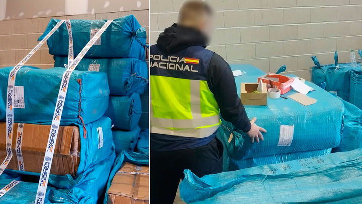 Nave de Cobo Calleja en la que fueron intervenidas las prendas falsas / Policía Nacional