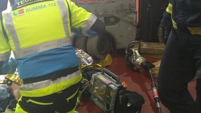 Herido grave un trabajador en Villaviciosa de Odón atrapado bajo un toro mecánico