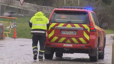 Reabierto el ramal de la M-30 con la M-40 hacia la A-6, cortado por la crecida del Manzanares