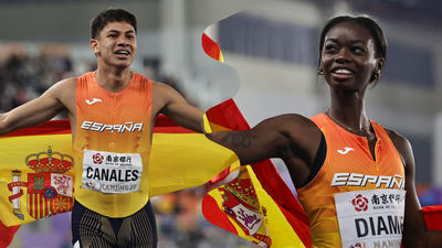 Josué Canales y Fátima Diamé, bronces en 800 metros y longitud