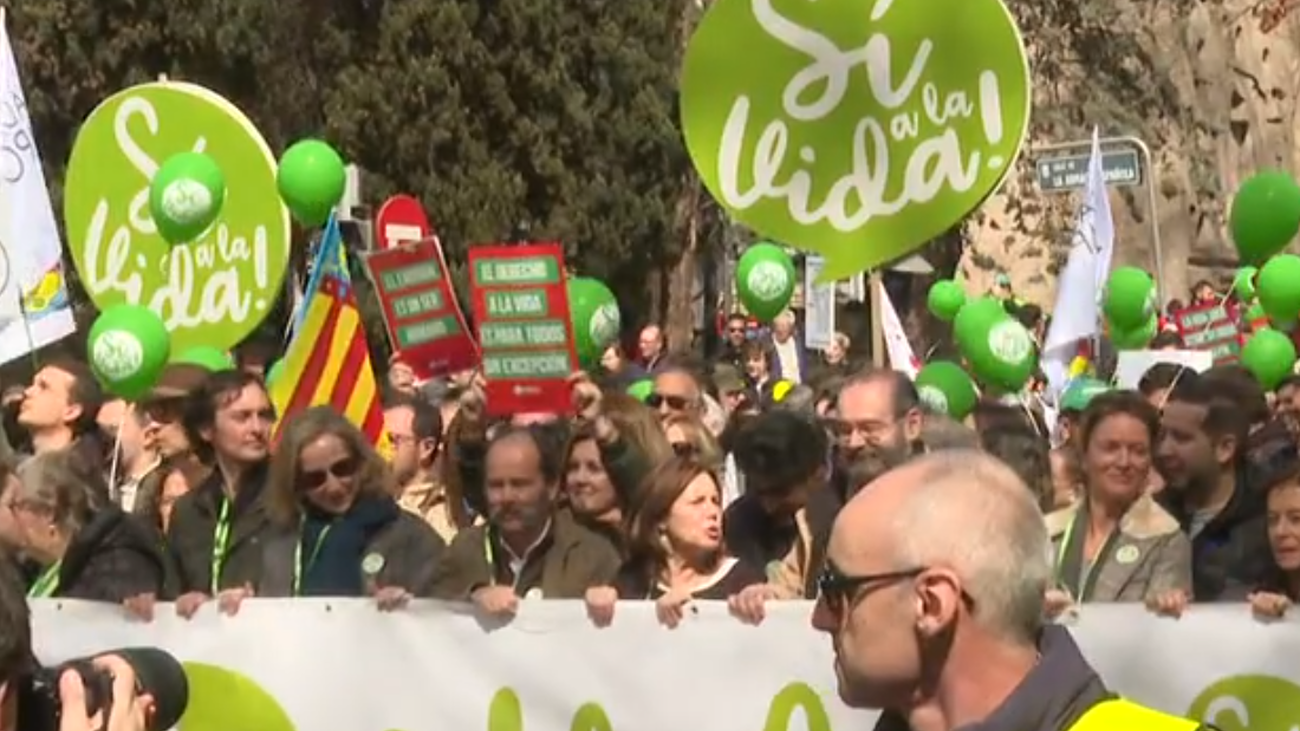 La marcha 'Sí a la vida' recorre Madrid para defender "el derecho a nacer" y decir "no al aborto"