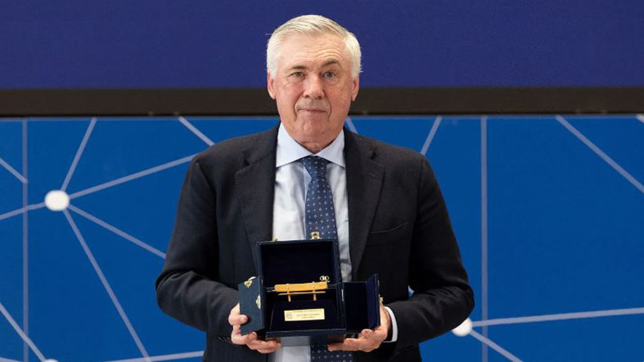 Ancelotti, premio 'Banquillo de Oro' especial de la Federación Italiana de Fútbol