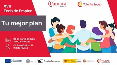 Una treintena de empresas ofrecerán trabajo en la Feria de Empleo de la Cámara de Comercio de Madrid este miércoles