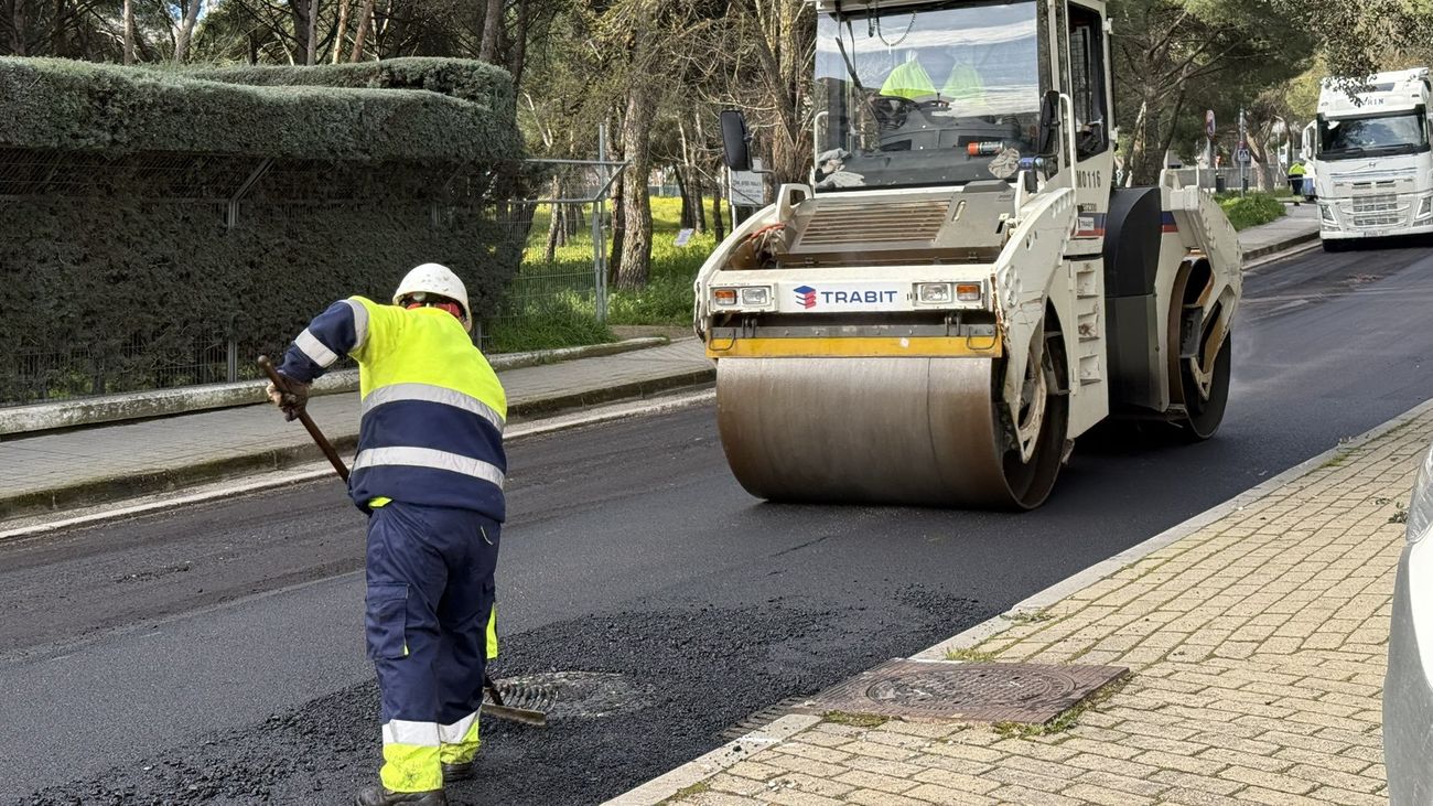 Operación asfalto en Pozuelo