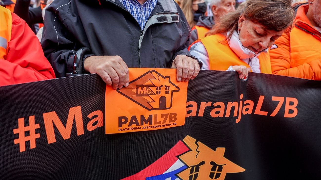 Vecinos afectados por la línea 7B de Metro de Madrid anuncian nuevas movilizaciones