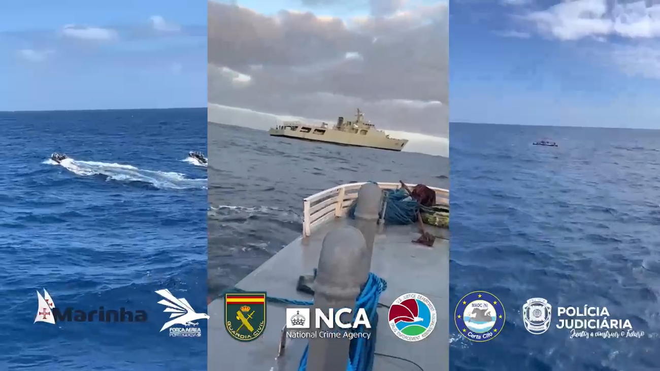 Cazado un narcosubmarino en alta mar con destino a la Península Ibérica