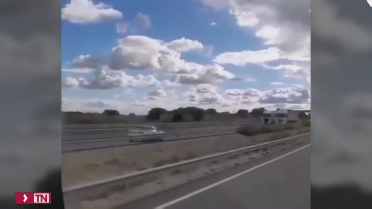 Una kamikaze circula 25 kilómetros en sentido contrario por la A-3
