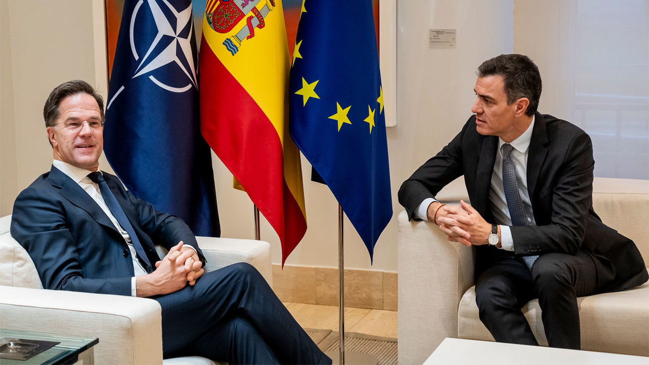 La OTAN aclara que Rutte habló del “deseo” de España de gastar el 2% del PIB en Defensa tras el mosqueo de Moncloa