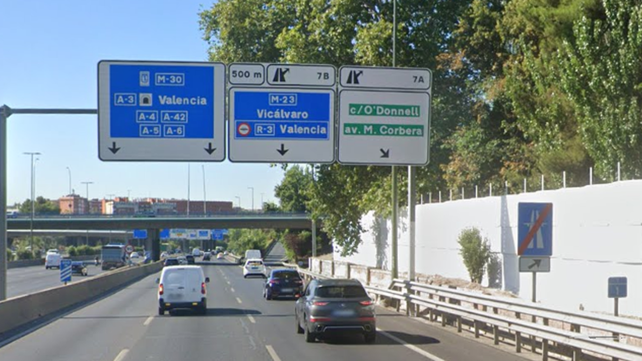 Tramo de la M-30 que será cubierto por la operación 'Parque Verde'