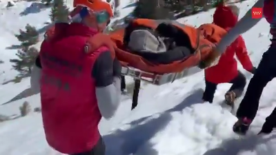 Una senderista, rescatada por el GERA tras sufrir un accidente en Peñalara