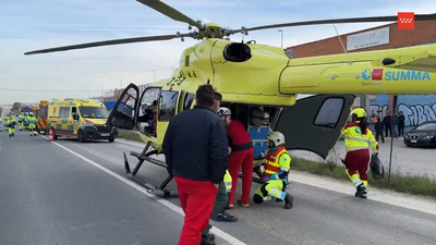 Colisión múltiple en Arganda del Rey, con un muerto y cuatro heridos